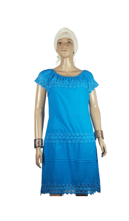 Платье Индия №213В голубое 58 размер