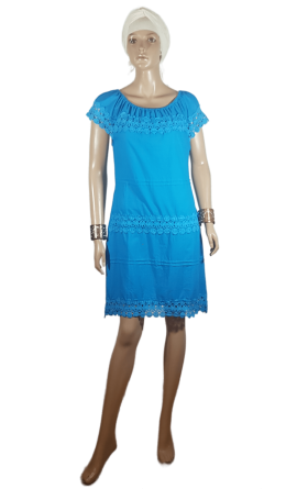 Платье Индия №213В голубое 58 размер
