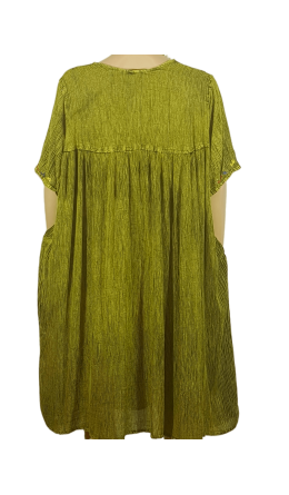 Платье "Разлетайка" Индия / Цветы вышивка / зелень